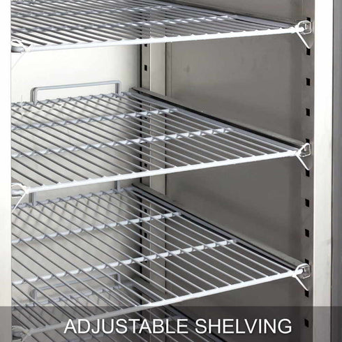 AG 600L Upright Stainless Steel Door Fridge - GNX600TN